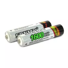 Pack 2 Pilas Baterias Aaa Recargables 1600mah Sdnmy Ni-mh