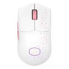 Mouse Gamer Cooler Master Óptico Wireless Mm712 6 Botões Cor Branco E Rosa