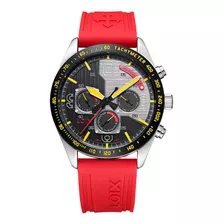 Reloj Loix Hombre L2132-1 Rojo Con Plateado