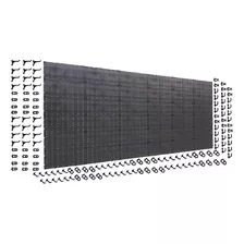 Painel P/ Ferramentas 1,77x1,04 Plástico Preto C 144 Ganchos