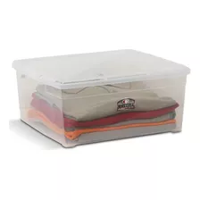 Caja Plásticas Colbox Multiuso C/tapa X17lts X 1 Colombraro Color Transparente Liso