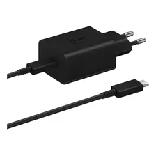 Carregador Samsung Super Fast Charging 45w Preto Cabo Usb-c