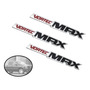 3 Emblemas Chevrolet Vortec Max Silverado Cromo Rojo