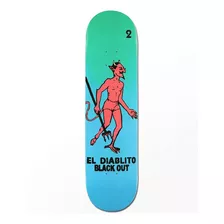 Tabla Skate 8.25 Black Out El Diablito | Laminates