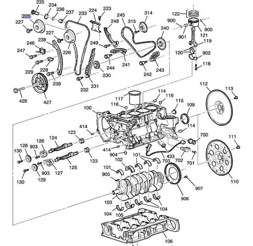 Engrane Arbol Levas Escape Chevrolet Malibu 2.4l L4 2010 Foto 3