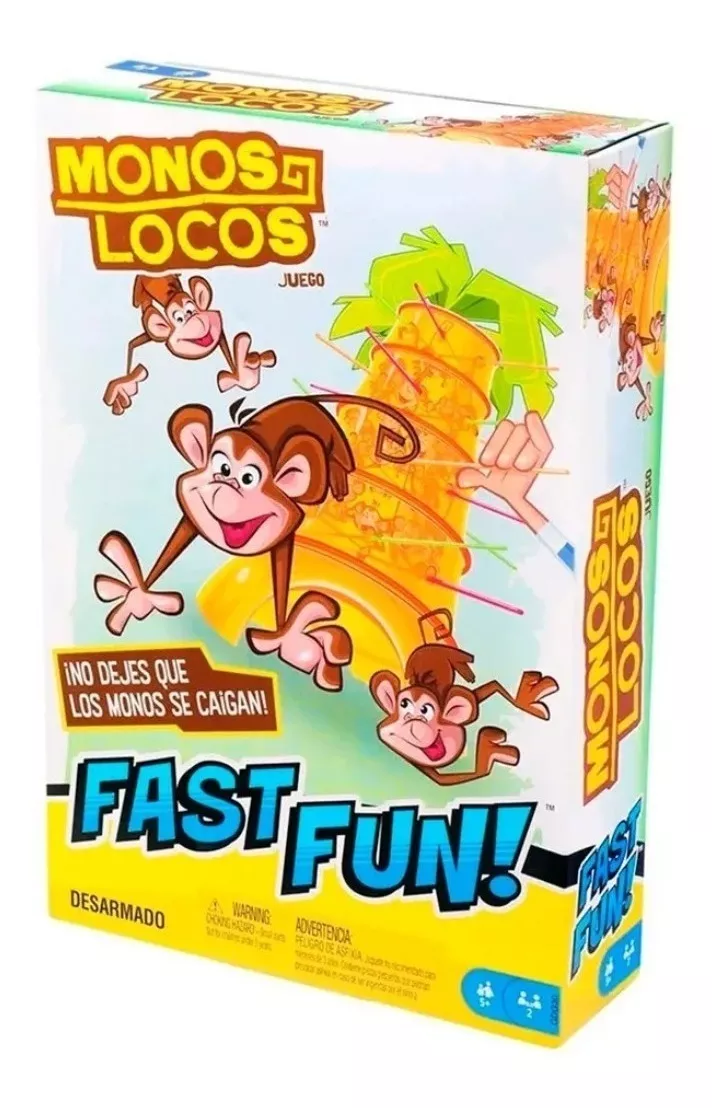 Juego De Mesa Monos Locos Fast Fun Mattel Gdg30