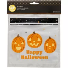 Bolsas Happy Halloween Calabaza X20 Unidades - Wilton