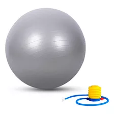 Pelota Pilates 55 Cm Fitness Supergym Color Gris