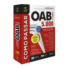 Livro Como Passar Na Oab 1ª Fase 5000 Questões- Ed 18ª -2022