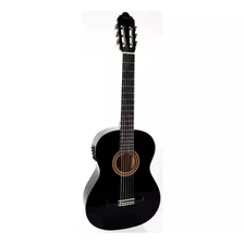 Guitarra Electroacustica Clasica Black Vc104ebk Valencia
