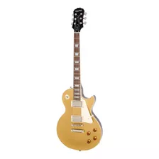 Guitarra Eléctrica EpiPhone Les Paul Standard De Caoba Metallic Gold Con Diapasón De Palo De Rosa