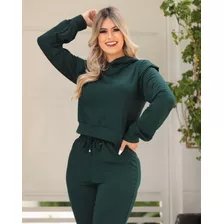 Conjunto De Frio Mulher Conforto Moda Tendencia Moletinho