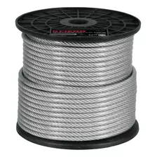 Cable Acero Recubierto Pvc 1/4 7x19 Hilos 75 Mt Fiero 44224