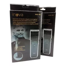 Aparador De Barba Maquina Cabelo Pezinho Bigode Recarregável Cor Preto 110v/220v