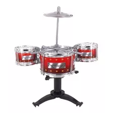 Bateria Infantil Musical Jazz Drum Meu Ritmo C/ Baqueta Mini