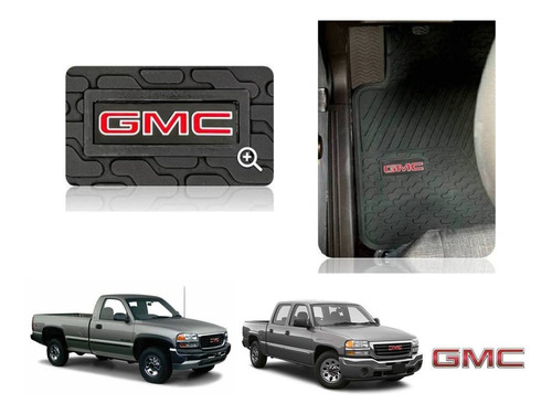 Tapetes 2pz Big Truck Logo Gmc Sierra 2002 2003 2004 2005 06 Foto 3