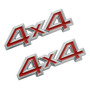 2 Emblemas De 4 X 4, Insignias Redondas De Metal 3d De Estil
