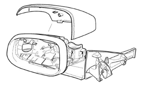 Para Volvo S80 V40 S40 Cubierta Del Espejo Lateral Del Coche Foto 3