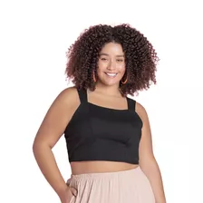 Blusa Alça Feminina Plus Size Lisa