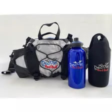 Bolsa Pochete Mão Ombro Ou Cintura Red Bull Grátis Squeeze**