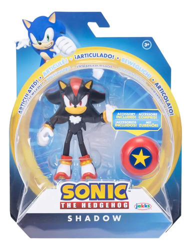 Shadow Sonic The Hedgehog 10cm Wave 15 Jakks Pacific