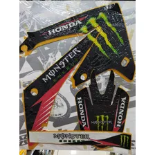 Kit Calcos Completo Monster Honda Crf 450 Del 2009