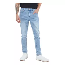 Jeans Hombre Skinny Fit Superflex Azul Medio Corona