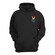 Casaco Moletom Símbolo Da Paz Lgbt Gay Pride Blusa De Frio