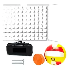 Alquiler Red De Volleybol+pelota+cinta Marcado De Cancha G P