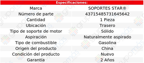 Soporte Motor Tras S Star Fleetmaster L6 3.5l 46 A 48 Foto 2