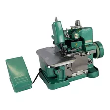 Máquina De Costura Semi Industrial Overlock Fox Gn1-6d Portátil Verde 110v