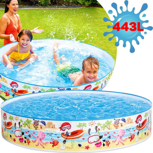 Comprar Piscina Redonda Infantil Intex Semi Rigida Criança 443 L - Apenas  R$109,90 - Auto Virtual