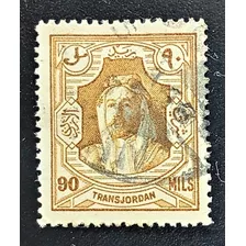 Jordania, Sello Yv 157 A 90 Mils 1930-1942 Usado L18166