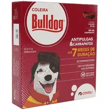 Kit 3 Coleira Bulldog Antipulgas Carrapatos Cães - Coveli