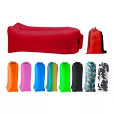 Sillon Inflable Puff Sofa Cama Playa Jardín Camping + Funda