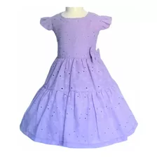 Vestido Tabitas Lila 0140 Talla #2 A 6 Años A