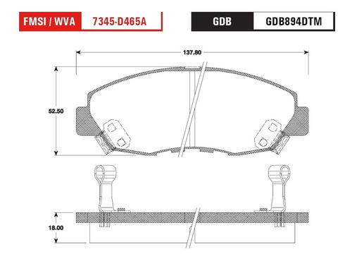 Jgo Balatas Delan Honda Civic Sedan 2001 1.7 Cermica Trw Foto 2