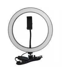 Ring Light Completo Iluminador Portátil 26cm+mini Tripe 14cm