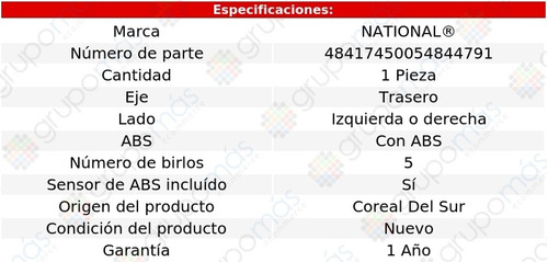 Maza Trasera Izquierda O Derecha National I35 2002 A 2004 Foto 4