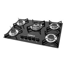 Fogão Cooktop Tripla Chama 5 Bocas Preto - Chamalux