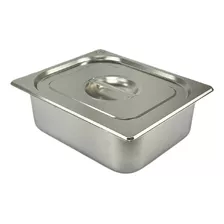 Cuba Rechaud Tampa Aço Inox 1/2x100 32,5x26,5 Quente 6 Litro