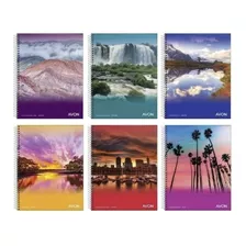 Pack X 6 Cuadernos Avon A5 16 X 21 Cm X 46 Hojas Espiral 