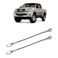 Par Cabo Aço Tampa Traseira Caçamba Hilux Srv 2005 06 A 2015