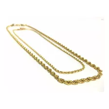 Juego De Cadenas Oro Laminado 18k Dama + Caballero Serpiente