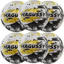 Kit 6 Bolas Infantil Magussy Evolution X-fusion Nº 4 Society