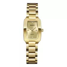 Reloj Cuadrado De Cuarzo Impermeable Para Mujer