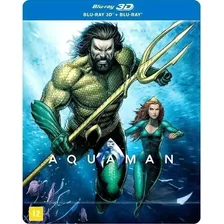 Steelbook Aquaman - Blu-ray 3d + 2d - Dub Leg Lacrado