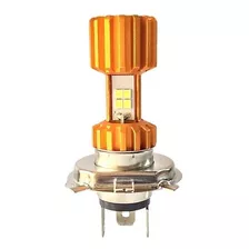 Bombillo Faro Led Dorado 3 Patas H4