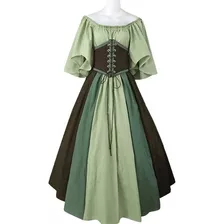 T Disfraz Medieval Renacentista Para Mujer, Vestido De Fiesta