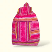 Mochila Artesanal Mexicana Grande 22 L Resistente Escolar